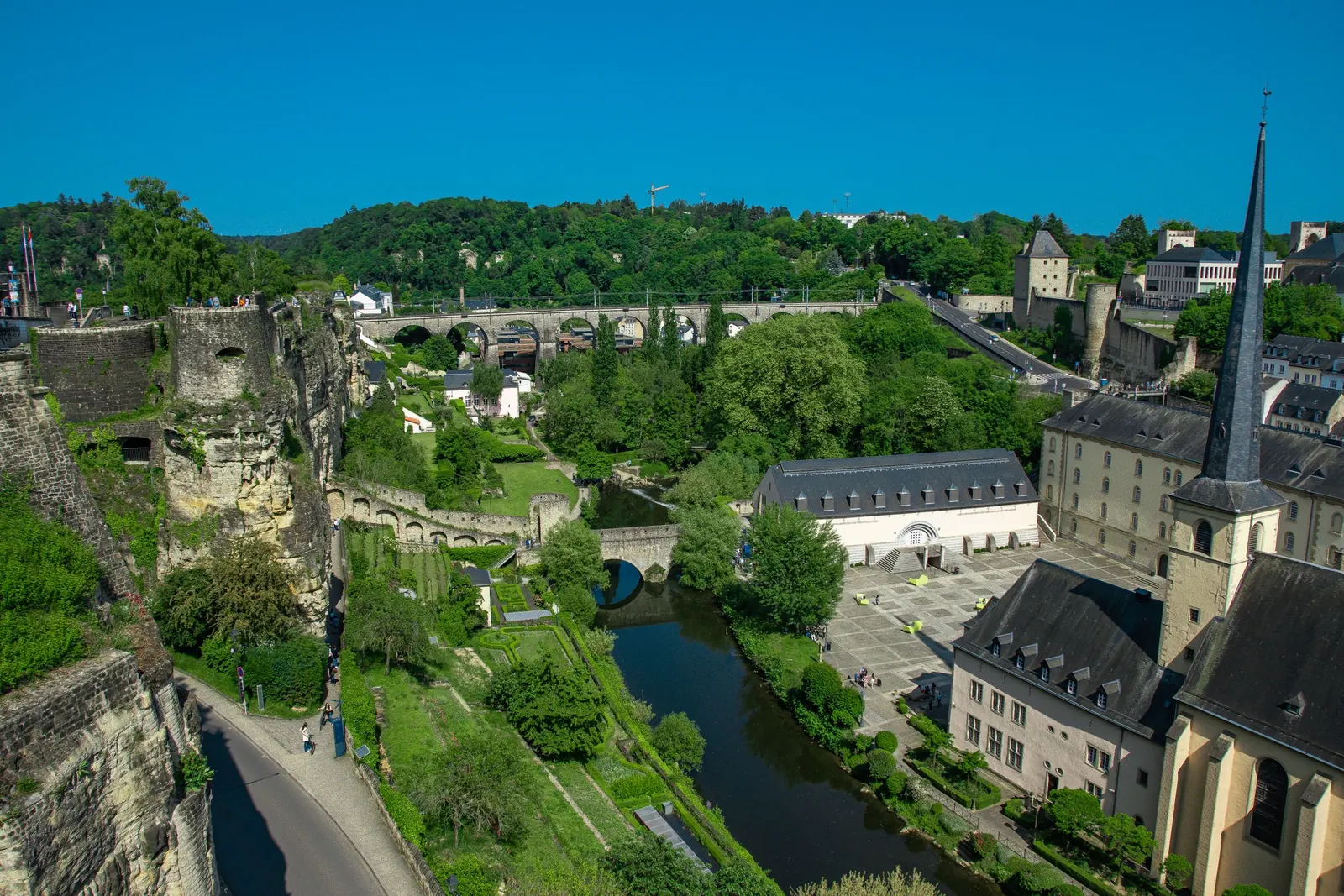 Vue sur la vieille ville de Luxembourg